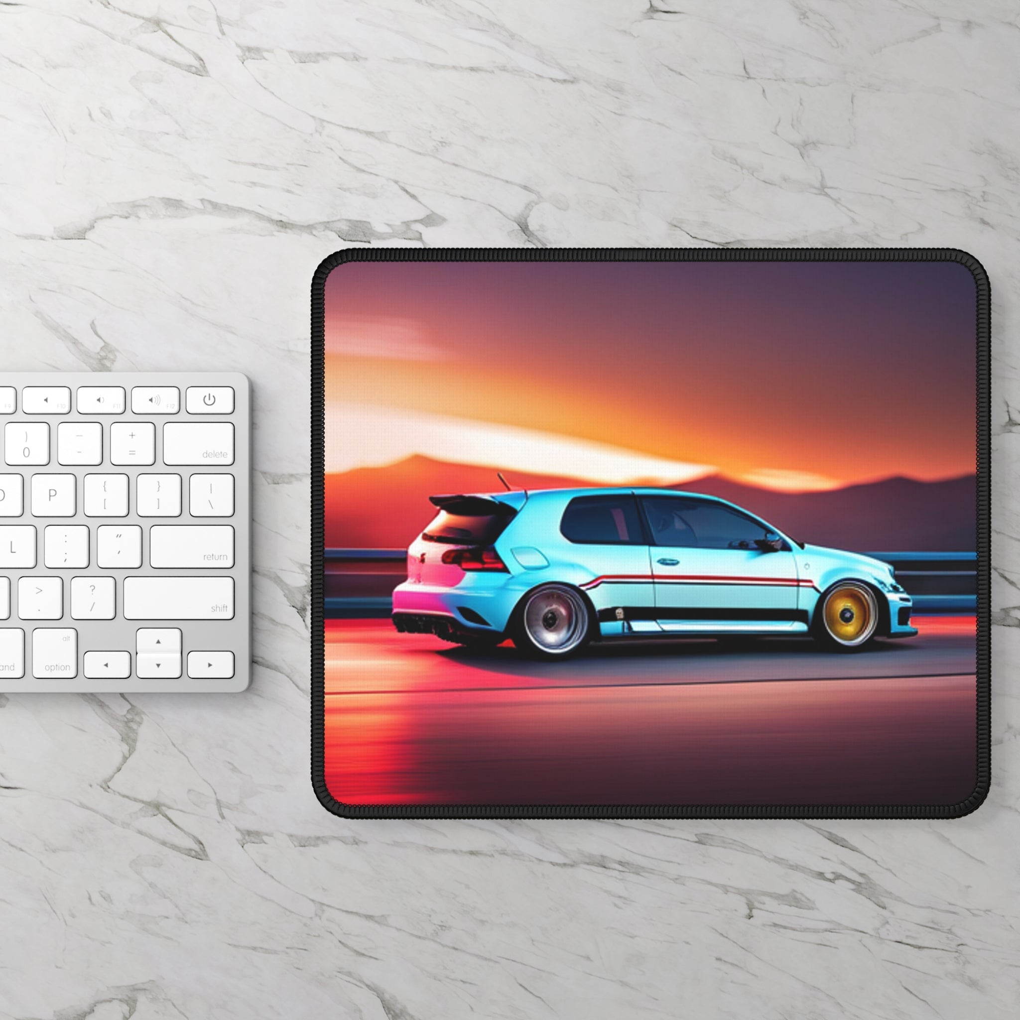 Hot Hatch Sunset Vibes Gaming Mouse Pad