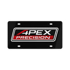 Apex Precision License Plate — Red & Black Automotive Tag