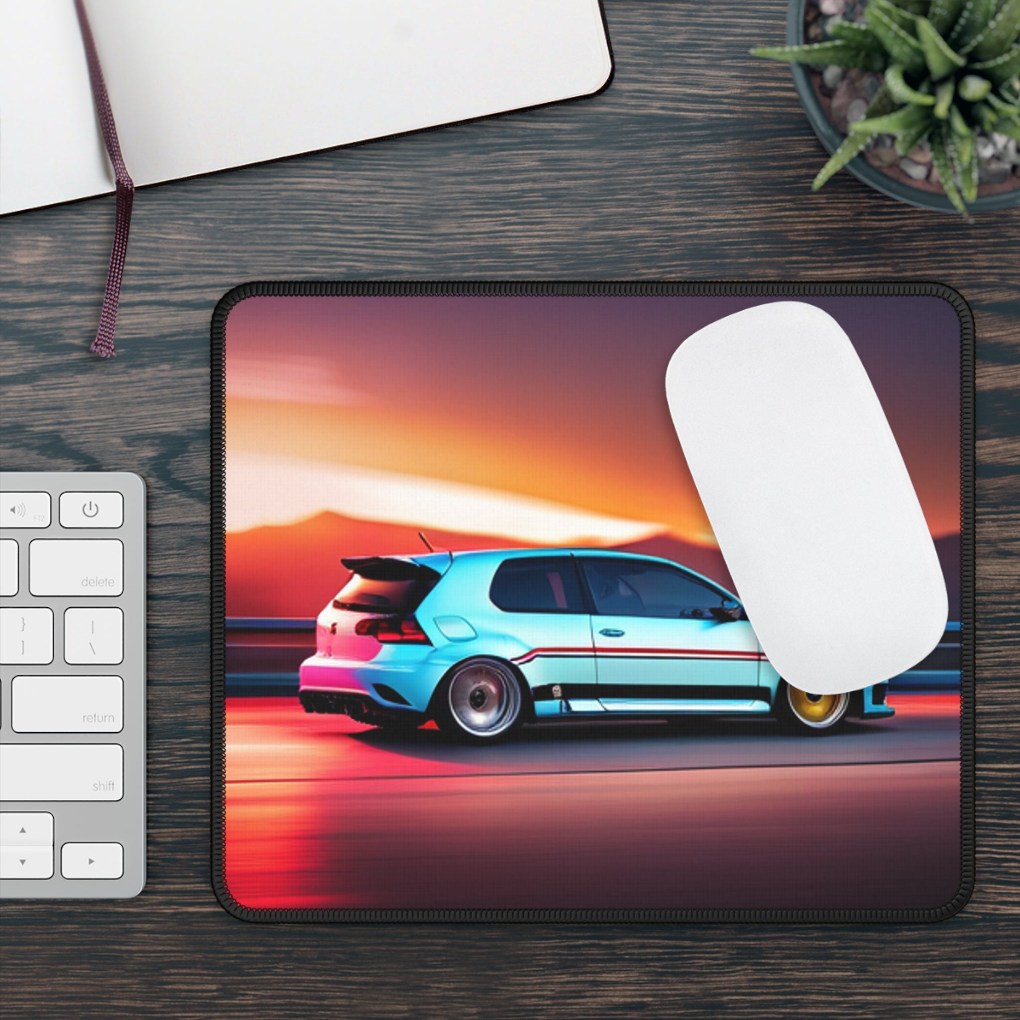 Hot Hatch Sunset Vibes Gaming Mouse Pad