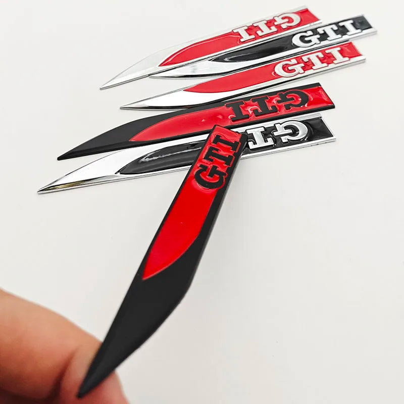 Apex Precision GTI Metal Side Fender Emblem (2-Piece Set)