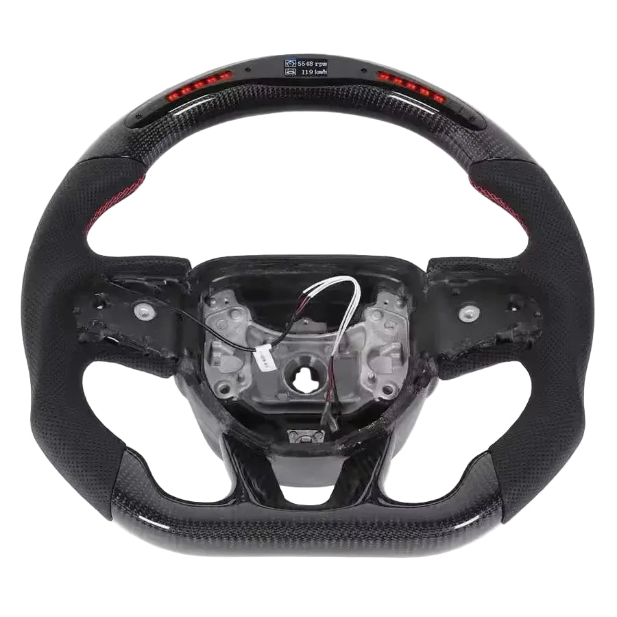 Apex Precision Carbon Fiber LED Steering Wheel Dodge Challenger/Charger/Durango/Jeep Grand Cherokee SRT