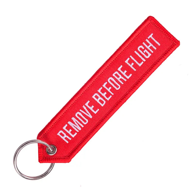 Remove Before Flight Keychain