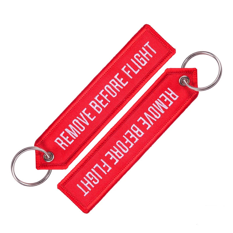 Remove Before Flight Keychain