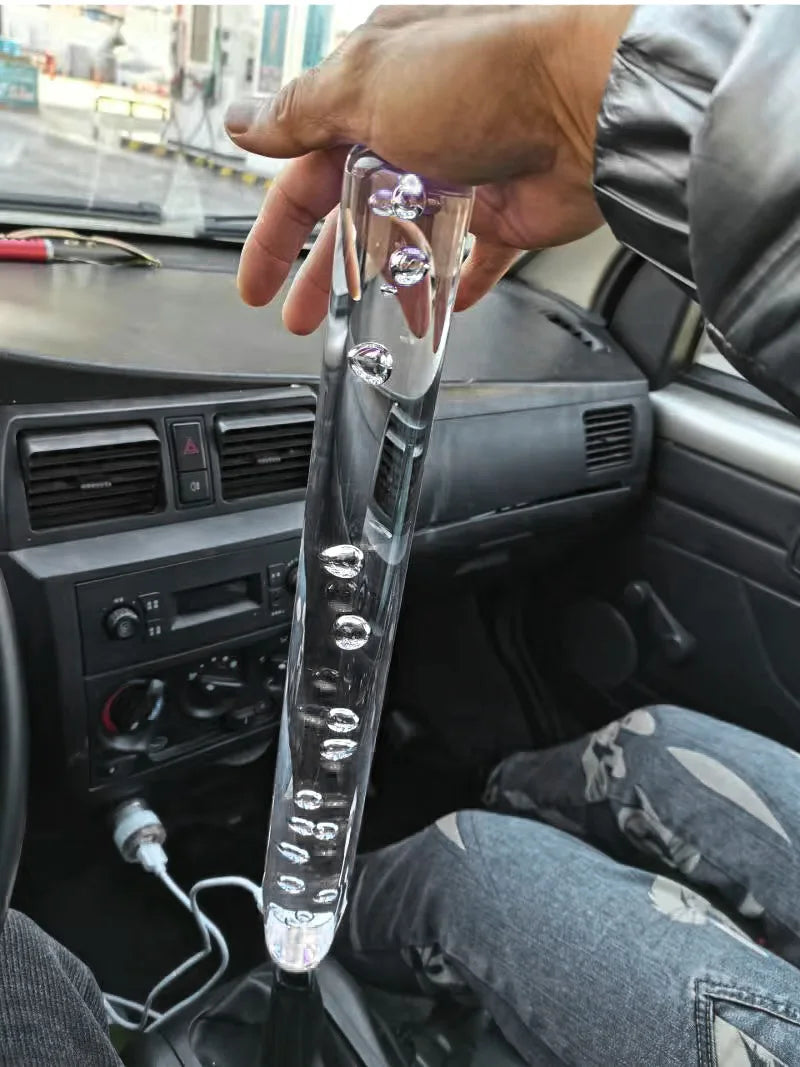 Apex Precision RGB Crystal Bubble Shift Knob Stick Universal