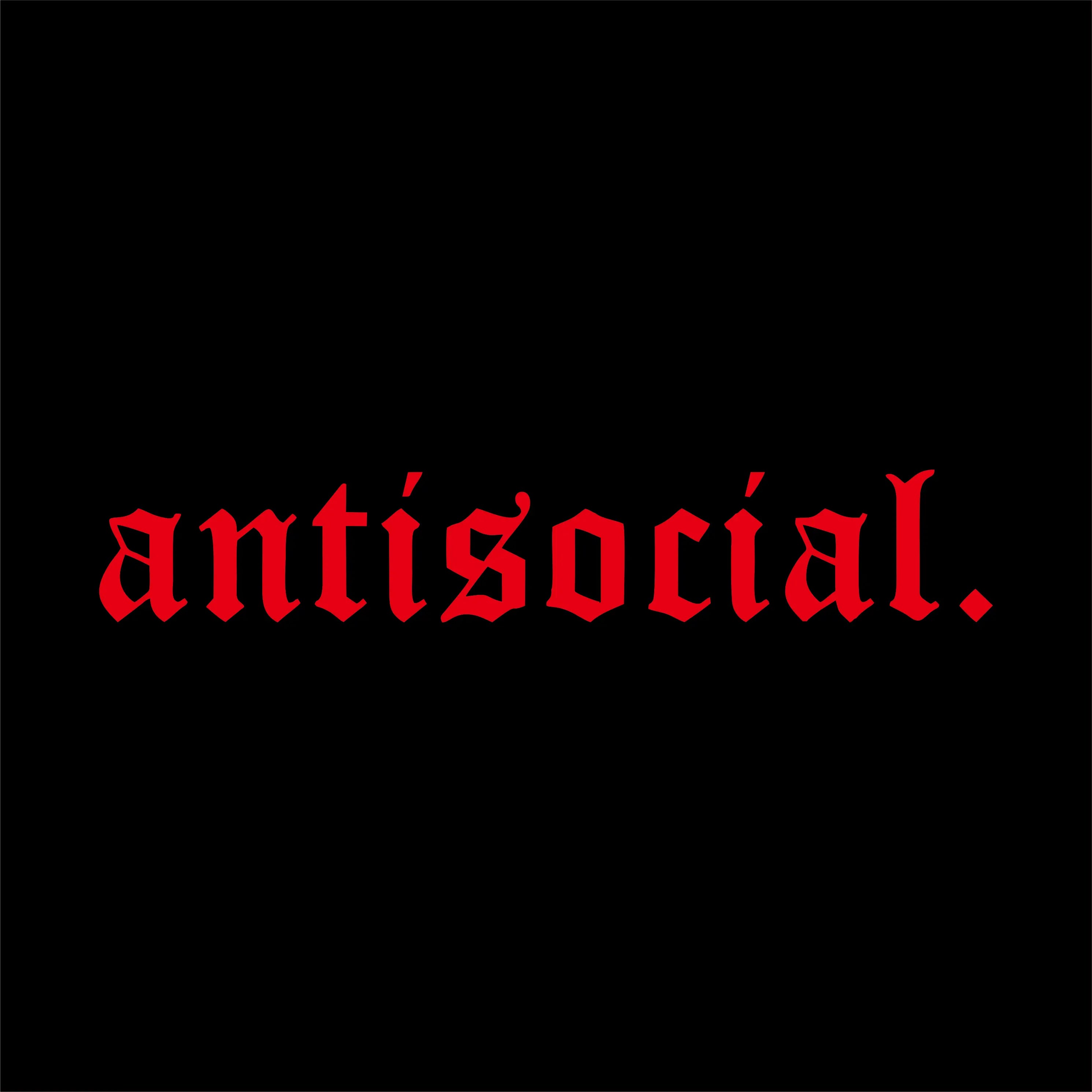 Antisocial Vinyl Car Sticker – Multiple Sizes & Colors