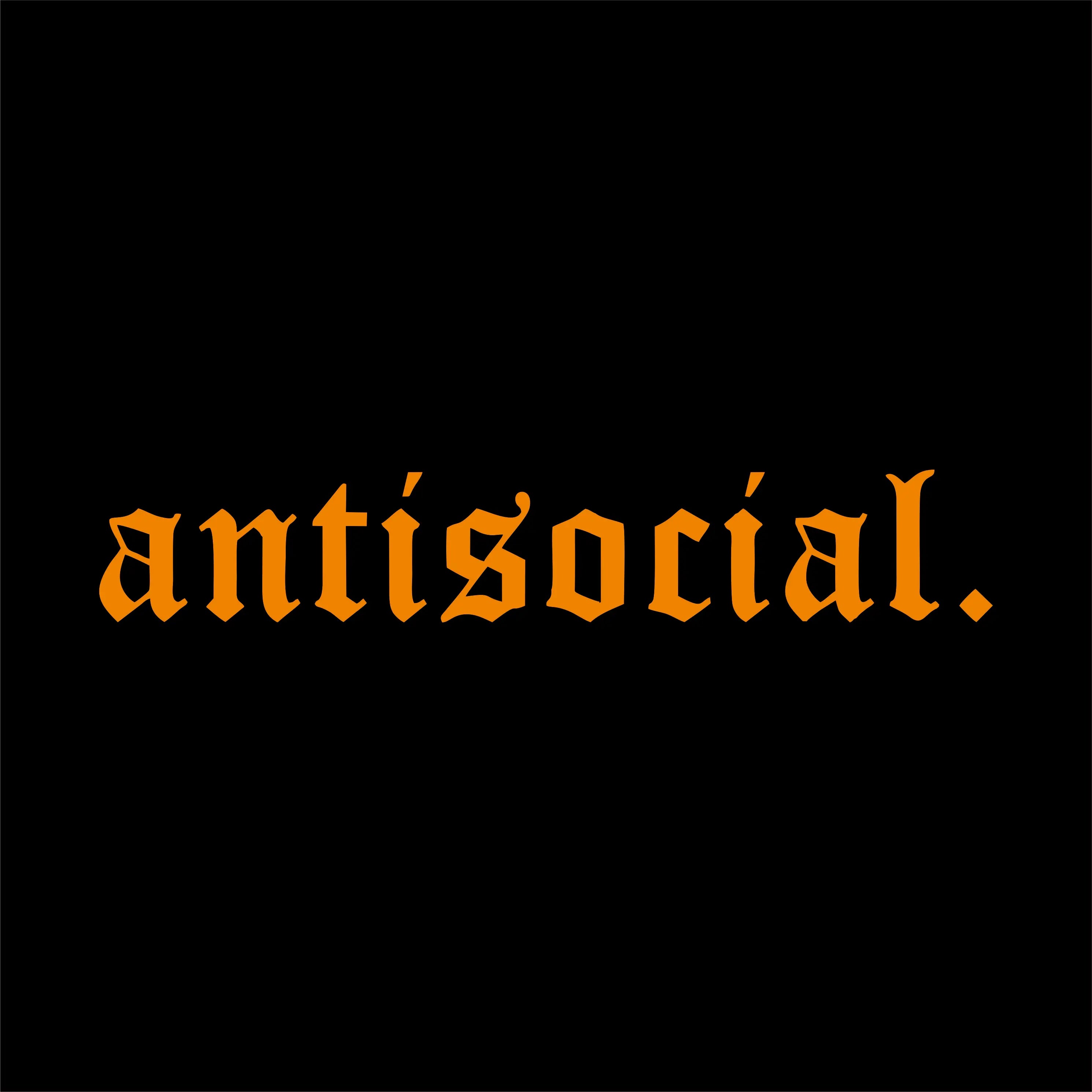 Antisocial Vinyl Car Sticker – Multiple Sizes & Colors