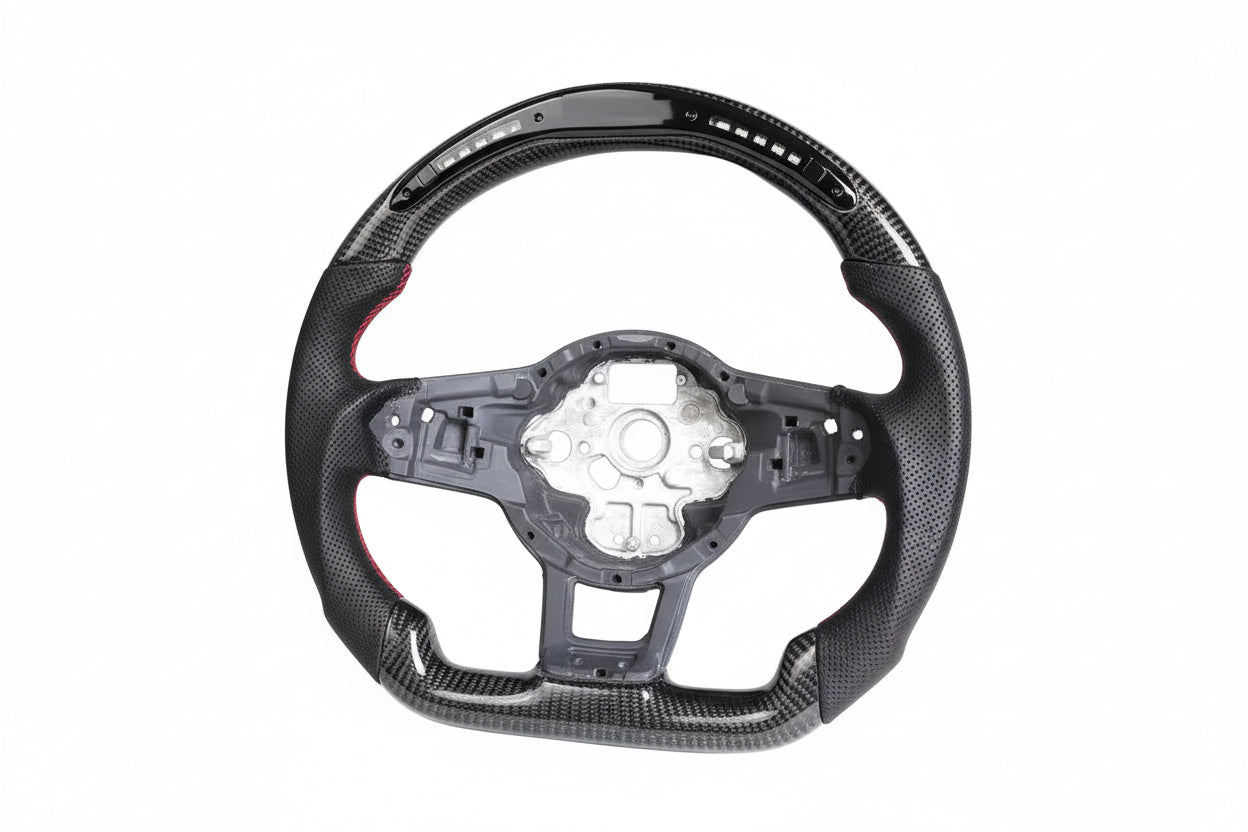 Apex Precision Carbon Fiber LED Steering Wheel VW MK7 GTI / Golf R