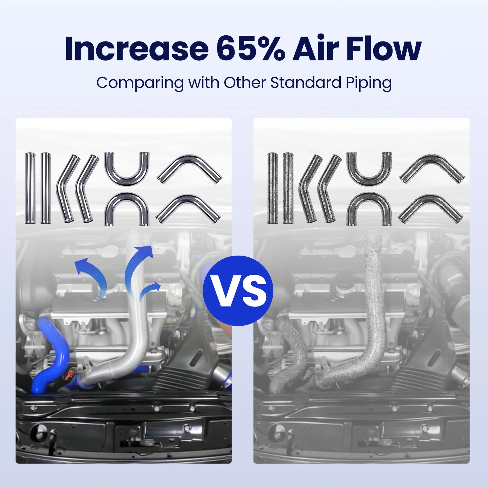 Apex Precision Universal 2.5” Intercooler Turbo Piping Kit