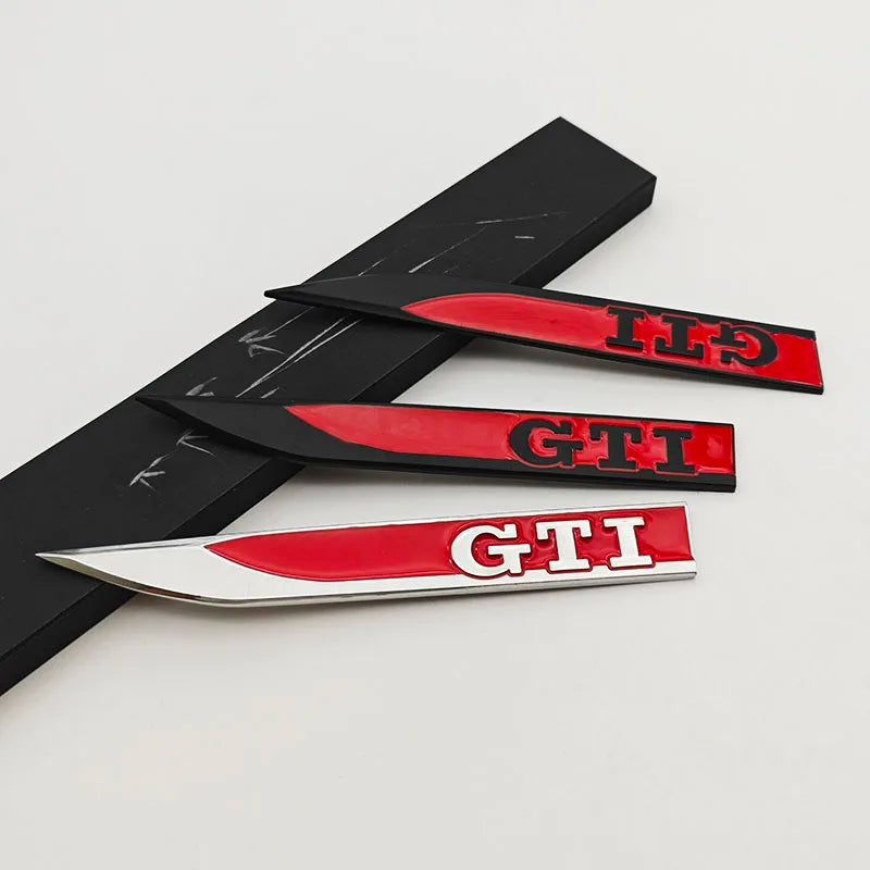Apex Precision GTI Metal Side Fender Emblem (2-Piece Set)