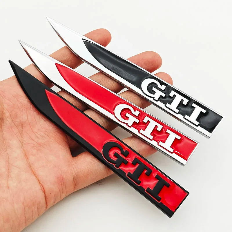 Apex Precision GTI Metal Side Fender Emblem (2-Piece Set)