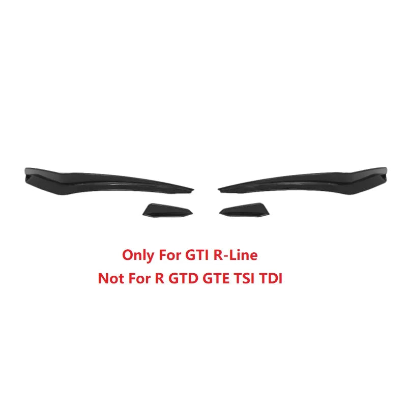 Apex Precision Front Bumper Canard & Splitter Fangs Kit VW Golf Mk8 GTI / R-Line (2021–2024)