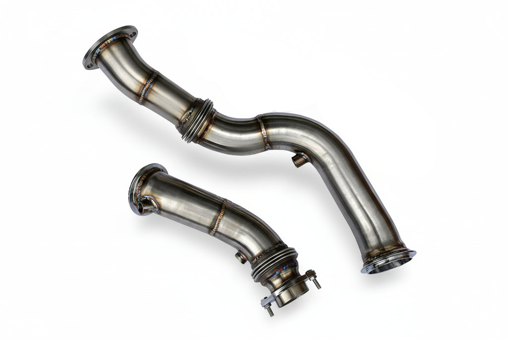 3.5" Turbo Catless Downpipes – BMW M2 / M3 / M4 (S55)