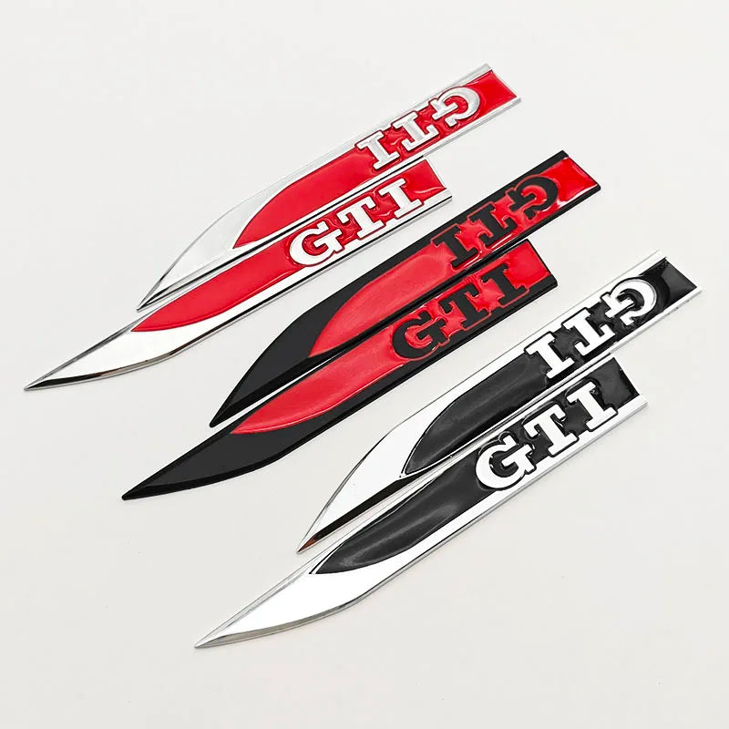 Apex Precision GTI Metal Side Fender Emblem (2-Piece Set)