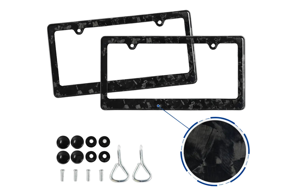 Apex Precision Carbon Fiber License Plate Frame