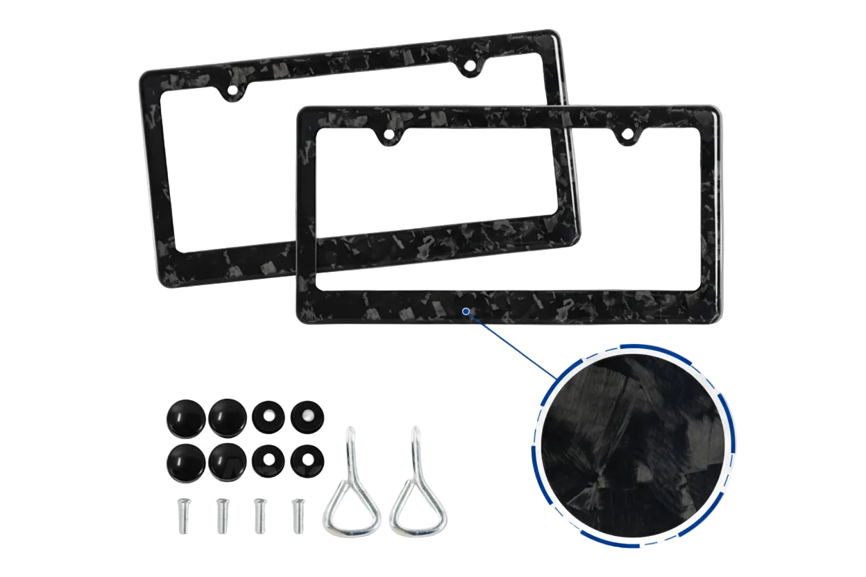 Apex Precision Carbon Fiber License Plate Frame