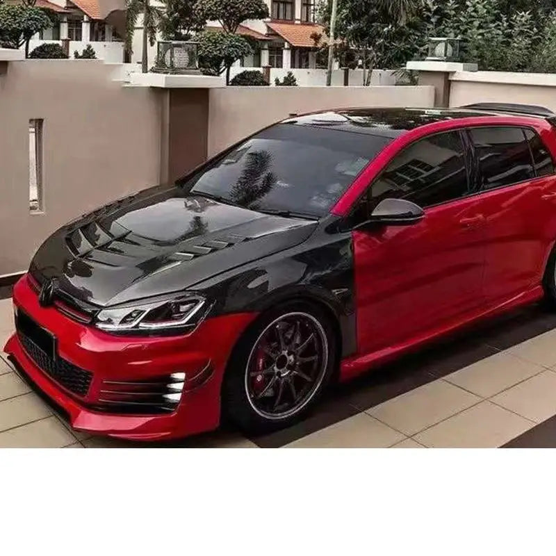 V-Style Carbon Fiber Hood - Volkswagen Golf MK7 / MK7.5 GTI (2014–2020)