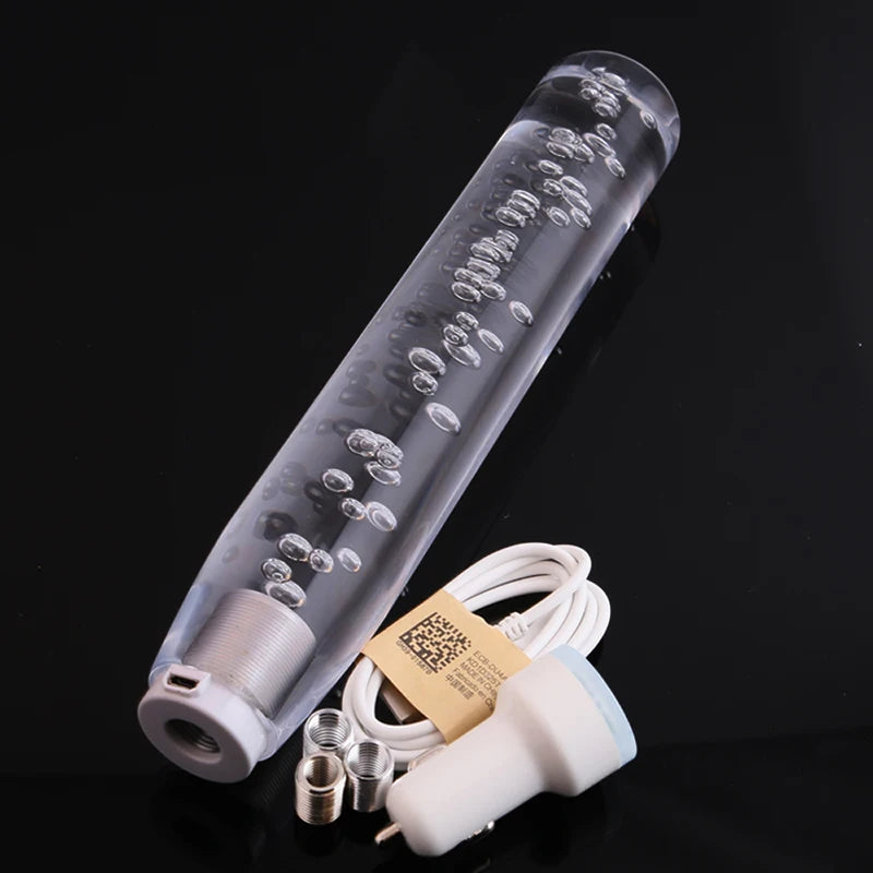 Apex Precision RGB Crystal Bubble Shift Knob Stick Universal