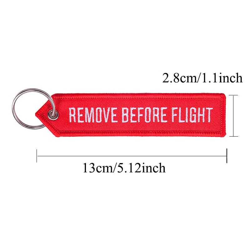 Remove Before Flight Keychain