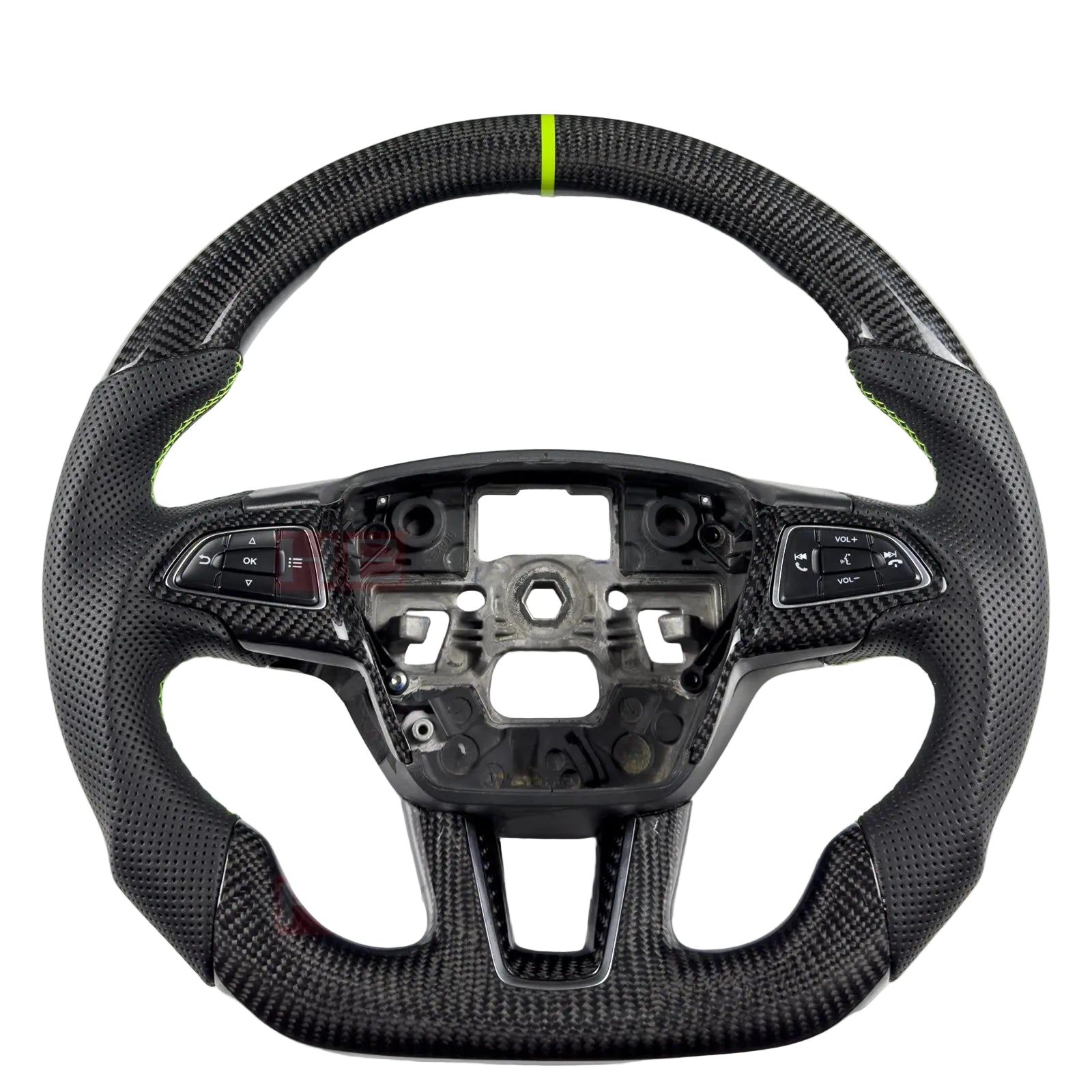 Real Carbon Fiber Steering Wheel - Ford Focus MK3 / ST / RS (2014–2018)