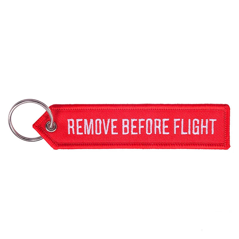 Remove Before Flight Keychain