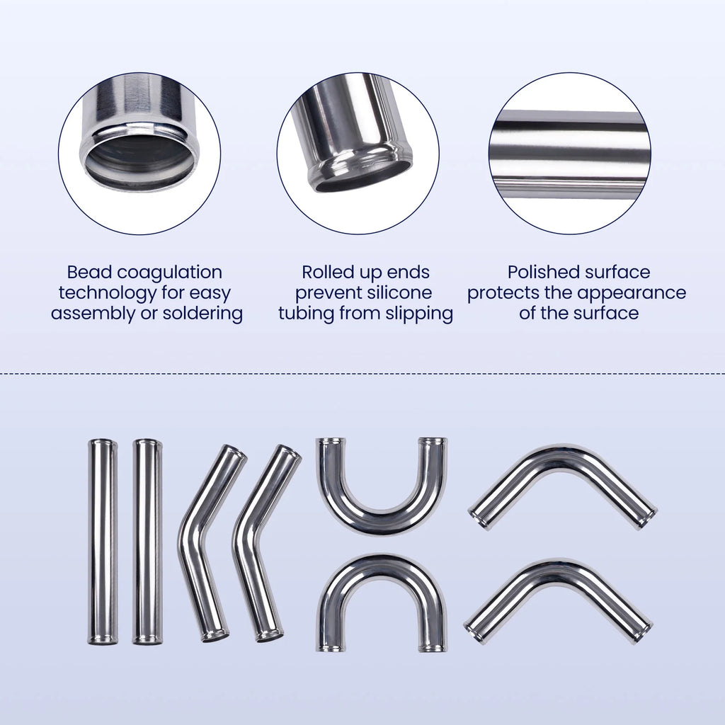 Apex Precision Universal 2.5” Intercooler Turbo Piping Kit