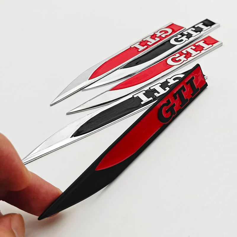 Apex Precision GTI Metal Side Fender Emblem (2-Piece Set)