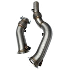 3.5" Turbo Catless Downpipes – BMW M2 / M3 / M4 (S55)
