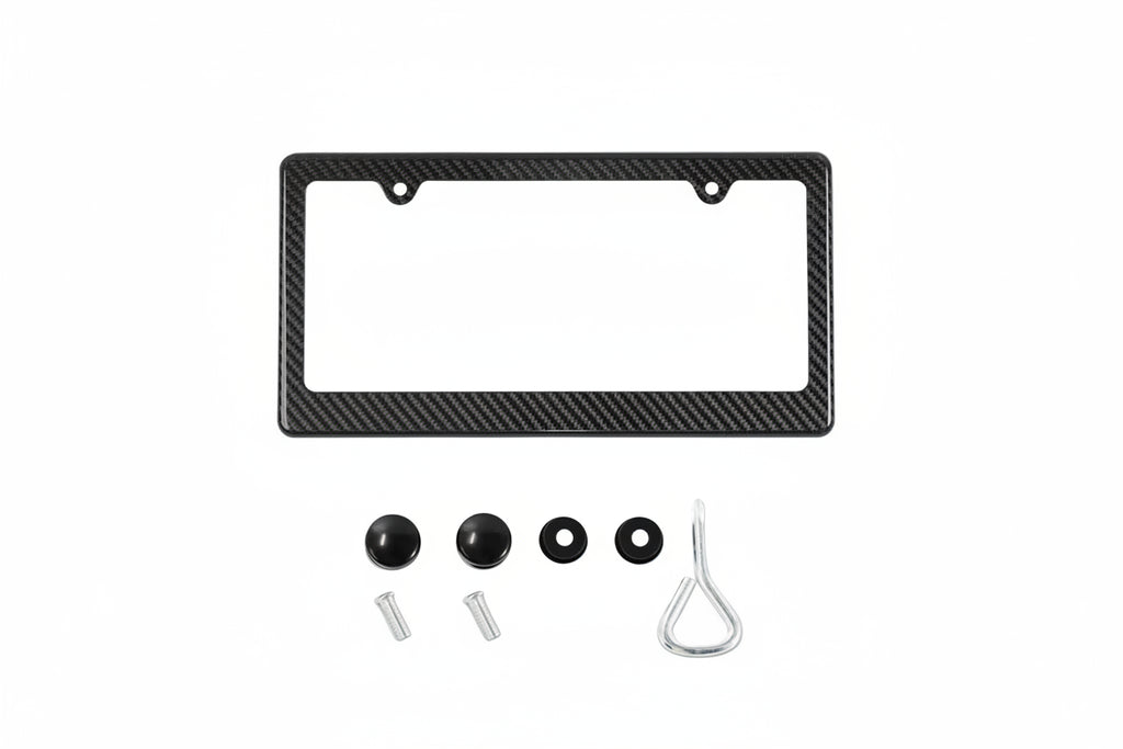 Apex Precision Carbon Fiber License Plate Frame