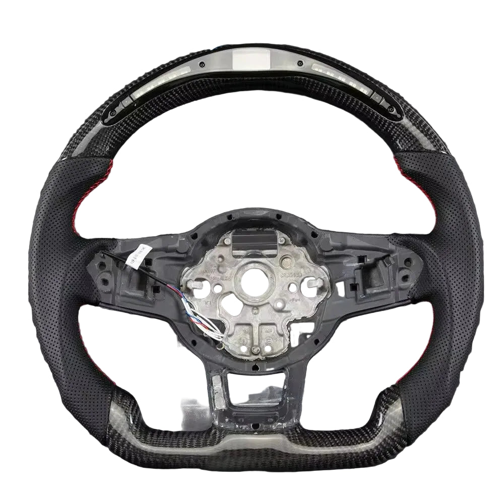 Apex Precision Carbon Fiber LED Steering Wheel VW MK7 GTI / Golf R